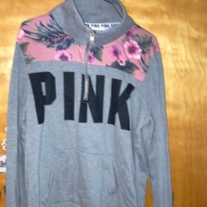 Victoria secret pink brand half zip pullover